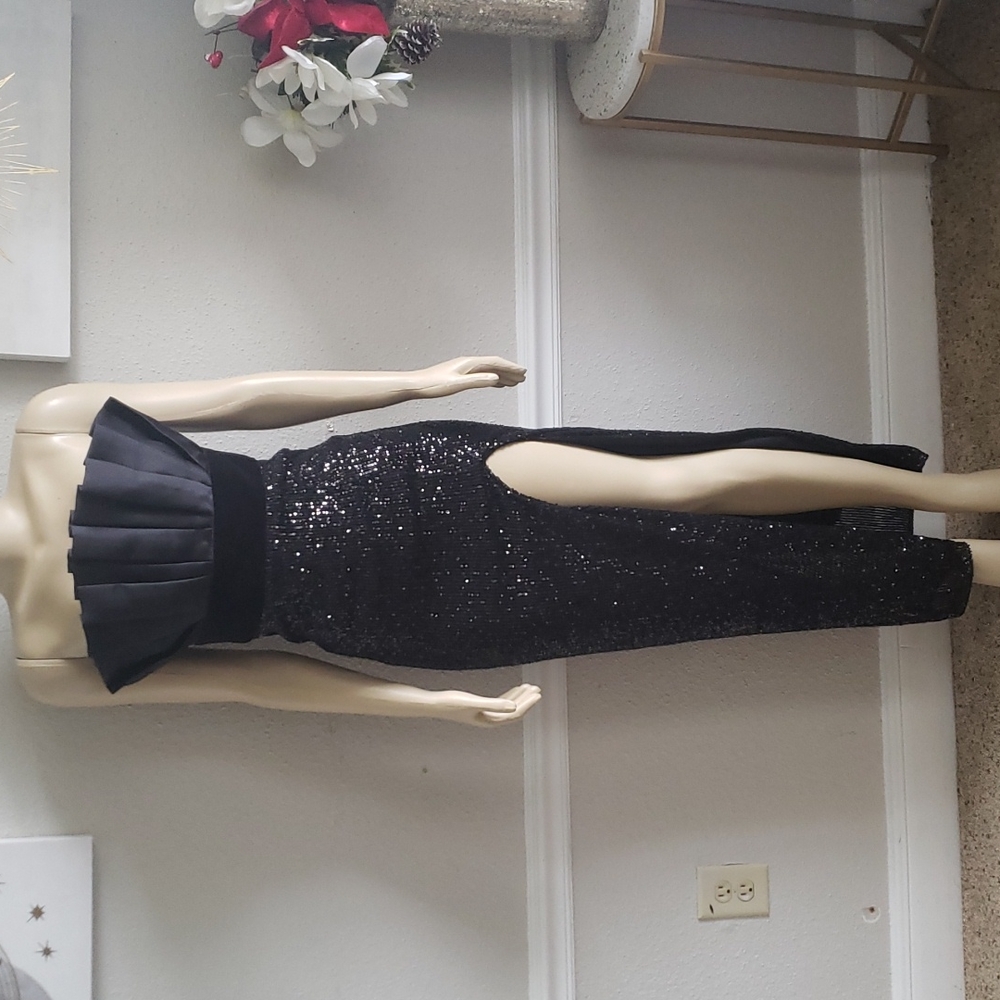 JAYGOFREY Maxi Sequim Black Dress Size 4 - Picture 2 of 9